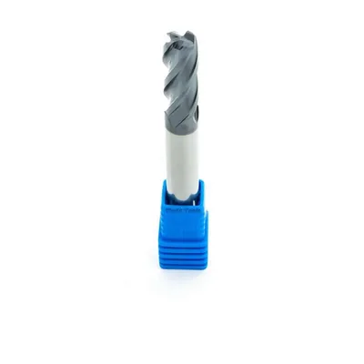 Fresa metal duro 45hrc toroidal 4 cortes ø 06,0 - r1,5 - 060 - 15,0mm h06 curta tialn - guran