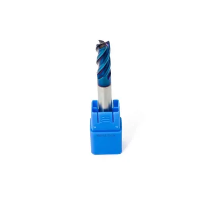 Fresa metal duro 63hrc reta 4 cortes ø 08,0 - 060 - 20,0mm h08 curta blue - guran