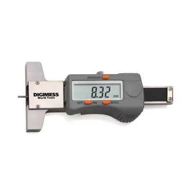 Medidor de profundidade digital para sulco de pneu 0 a 30mm 0,01mm - 100.200l digimess