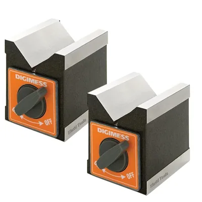 Bloco em v magnético em par 070 x 060 x 072mm com força de 050kgf - 310.103 digimess