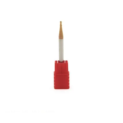 Fresa metal duro 55hrc esférica 2 cortes ø 02,5 - 075 - 04,0mm h04 longa altisin - guran