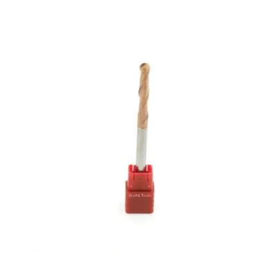 Fresa metal duro 55hrc esférica 2 cortes ø 03,0 - 100 - 06,0mm h03 longa altisin - guran