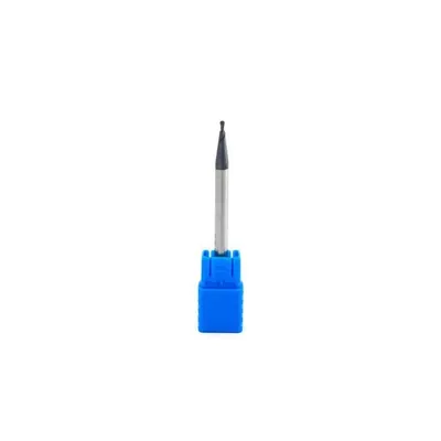 Fresa metal duro 45hrc esférica 2 cortes ø 01,5 - 050 - 03,0mm h06 curta tialn - guran