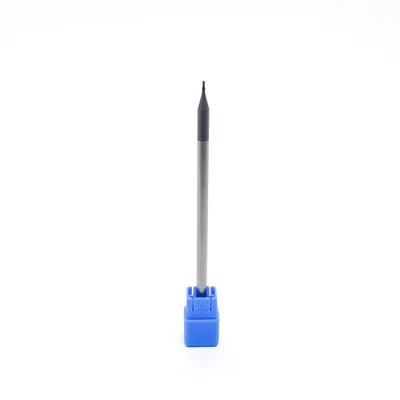 Fresa metal duro 45hrc esférica 2 cortes ø 01,0 - 100 - 02,0mm h04 longa tialn - guran
