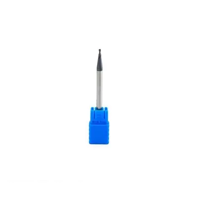 Fresa metal duro 45hrc esférica 2 cortes ø 04,0 - 050 - 08,0mm h06 curta tialn - guran