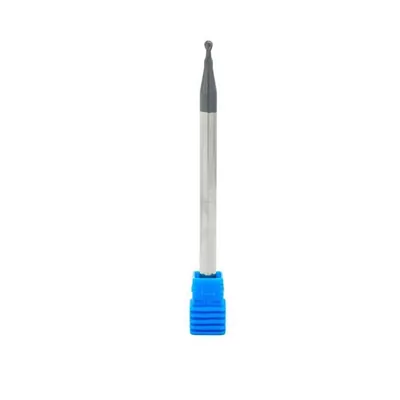Fresa metal duro 45hrc esférica 2 cortes ø 04,0 - 075 - 08,0mm h06 média tialn - guran