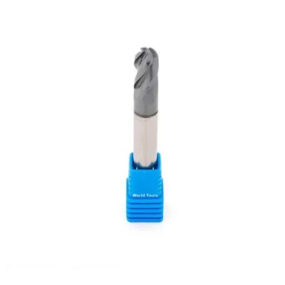 Fresa metal duro 45hrc esférica 4 cortes ø 05,0 - 050 - 10,0mm h05 curta tialn - guran
