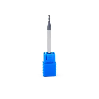 Fresa metal duro 45hrc reta 2 cortes ø 01,0 - 050 - 03,0mm h06 curta tialn - guran