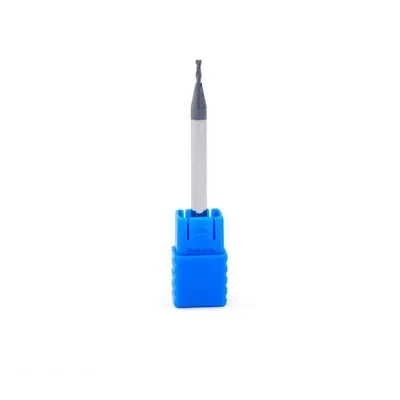 Fresa metal duro 45hrc reta 2 cortes ø 01,0 - 075 - 03,0mm h04 média tialn - guran