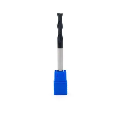 Fresa metal duro 45hrc reta 2 cortes ø 08,0 - 150 - 25,0mm h08 extra longa tialn - guran