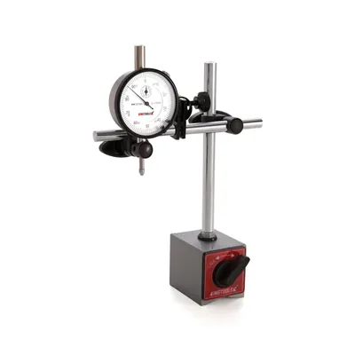 Base magnética 060kgf p/relógio haste fixa ø 10/12 x 270mm c/ajuste fino - 506.610 king tools