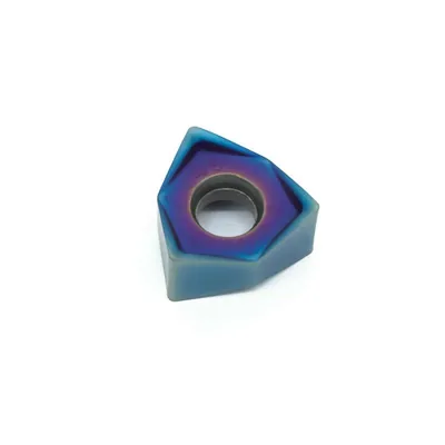 Inserto para fresamento wnmu 080608en-gm cobertura blue dc330 - dry cut