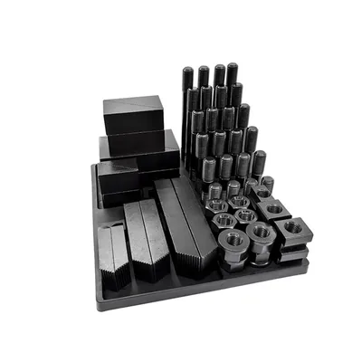 Kit de fixação com 56 peças para mesa com canal de 22,0mm fuso m20 - ck-20 mawbra