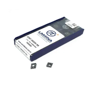 Inserto para torneamento ccmt 060204 nn lt10 - lamina