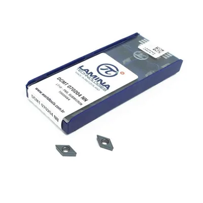 Inserto para torneamento dcmt 070204 nn lt10 - lamina