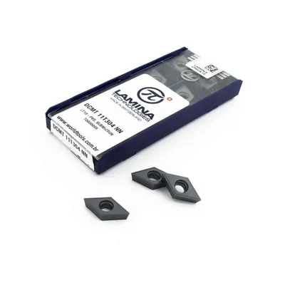 Inserto para torneamento dcmt 11t304 nn lt10 - lamina