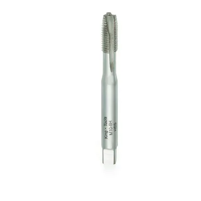 Macho máquina ponta helicoidal hss m10,0 x 1,50 superfície brilhante din371 - 2100/1 king tools