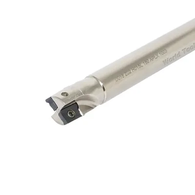 Fresa de topo ø 16 x 220mm 2 cortes haste ø 15,0mm para inserto aplx e apkt 1003 - guran