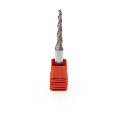 Fresa metal duro cônica 3,0 graus ø 3,0 x 75mm cobertura altisin - guran