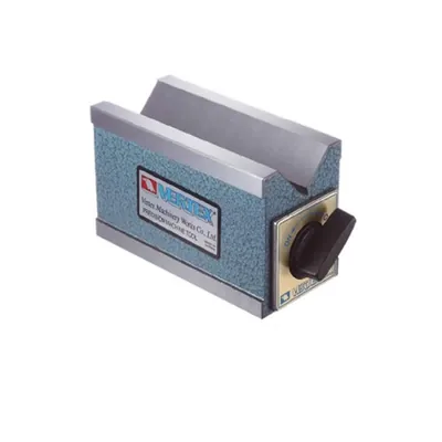 Bloco em v magnético com força de 35kgf e dimensões 125 x 060 x 073mm - vcp-27 vertex
