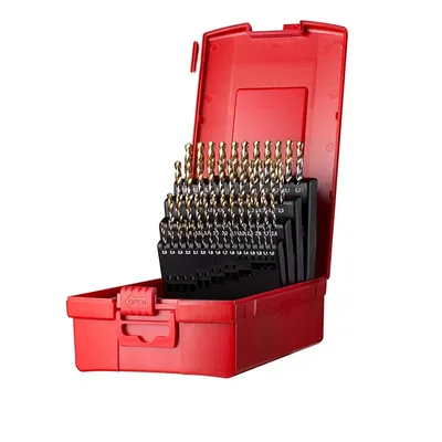 Jogo com 51 brocas hss din338 a002 ø 1,0 a 06,0mm com cobertura tin - a095202 dormer