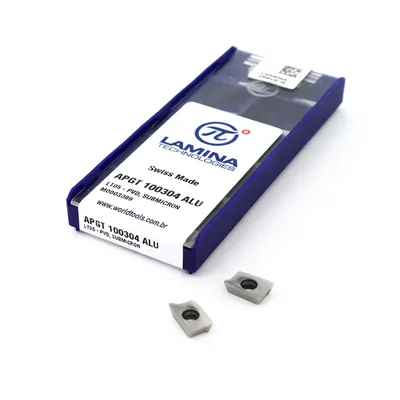 Inserto para fresamento apgt 100304 pder-alu lt05 - lamina
