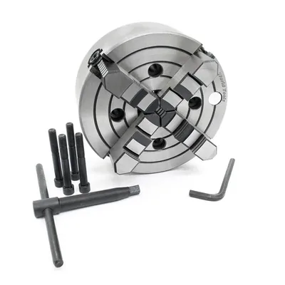 Placa de torno 4 castanhas independentes ø 0250mm com furação frontal - k-72250 world tools