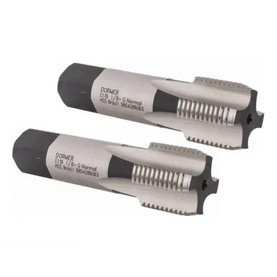 Jogo de macho manual hss g bsp 1" x 11 tpi duas peças ii e iii din5157 - e119 dormer