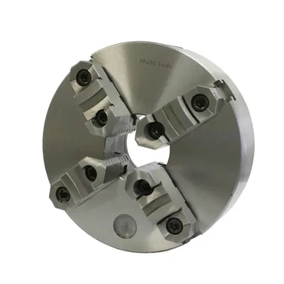 Placa de torno 4 castanhas reversíveis ø 250mm com furação traseira - k-12250a world tools