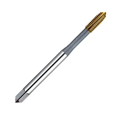 Macho hss-e laminador n10 3/16" x 24 tpi com ranhuras para lubrificacao e cobertura tin - yg-1