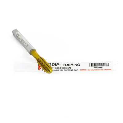 Macho hss-e laminador 5/16" x 18 tpi com ranhuras para lubrificacao e cobertura tin - yg-1
