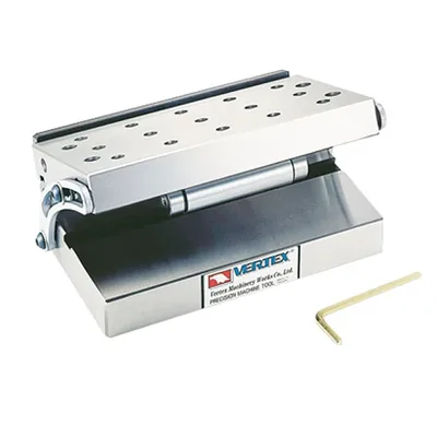 Mesa de seno simples 175 x 100mm uma inclinação 0 a 46 graus furos m6 x 1,0 - v-47 vertex