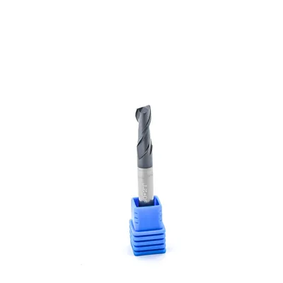 Fresa metal duro 45hrc reta 2 cortes ø 06,0 - 050 - 15,0mm h06 tialn - dry cut