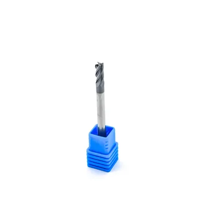 Fresa metal duro 45hrc reta 4 cortes ø 04,0 - 050 - 10,0mm h04 tialn - dry cut