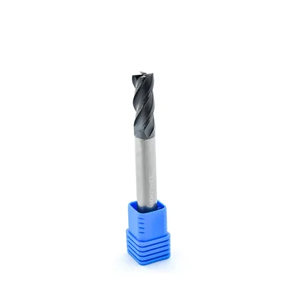 Fresa metal duro 45hrc reta 4 cortes ø 10,0 - 075 - 25,0mm h10 tialn - dry cut