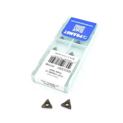 Inserto para torneamento tcgt 110204el-si t8430 - dormer pramet