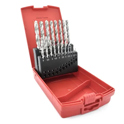 Jogo com 19 brocas hss din338 a114 ø 1,0 a 10,0mm - a290201br dormer