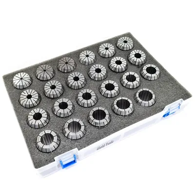 Jogo de pinças er-40 din6499 ø 4,0 a 26,0mm precisão 0,015mm com 23 pinças - er40-24pcs guran