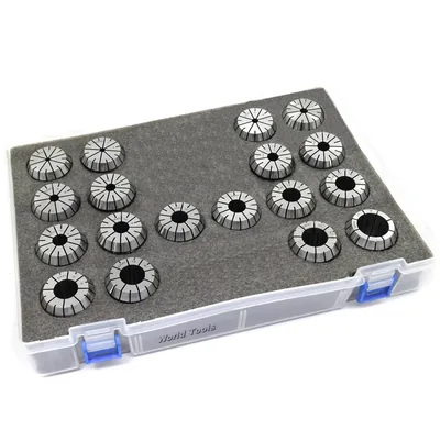 Jogo de pinças er-40 din6499 ø 4,0 a 25,0mm precisão 0,015mm com 18 pinças - er40-18pcs guran
