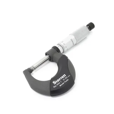 Micrômetro universal 0 a 025 x 0,01mm arco robusto - 444.1mxrl-25 starrett