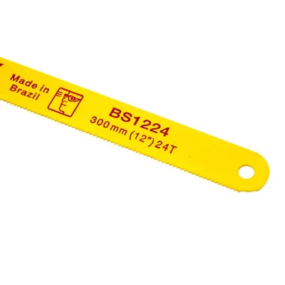Lamina de serra manual 12" polegadas bimetal unique 24 dentes - bs1224 starrett