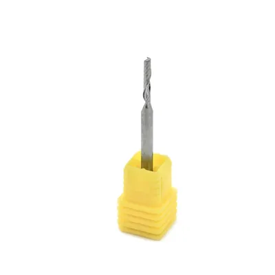 Fresa metal duro para acrílico cnc router 1 corte ø 02,0 - 038 - 12,0mm h1/8" - dry cut