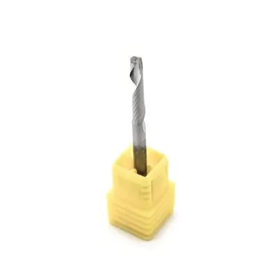 Fresa metal duro para acrílico cnc router 1 corte ø 03,0 - 038 - 17,0mm h1/8" - dry cut