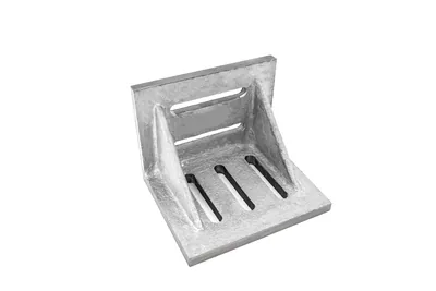 Cantoneira de ferro fundido com ranhuras 150 x 100 x 125mm - vr-6 daigo