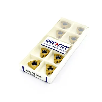 Inserto para rosca interna 60 graus - 16ir ag60 dc300 - dry cut