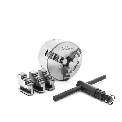 Placa de torno 3 castanhas universais ø 080mm com furação traseira - k-11080 mawbra