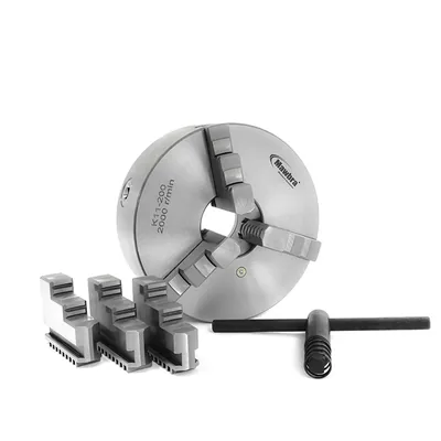 Placa de torno 3 castanhas universais ø 200mm com furação traseira - k-11200 mawbra