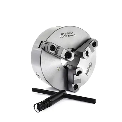 Placa de torno 3 castanhas reversíveis ø 200mm com furação traseira - k-11200a mawbra