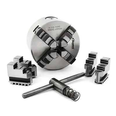 Placa de torno 4 castanhas universais ø 100mm com furação traseira - k-12100 mawbra
