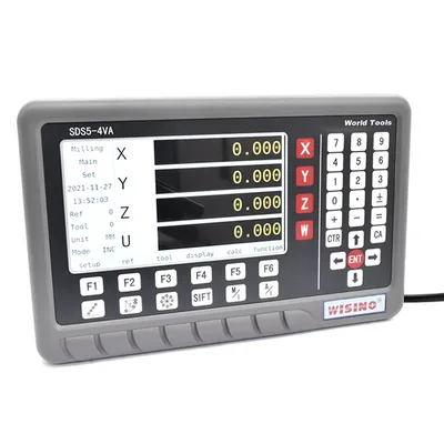 Painel indicador digital lcd 4 eixos x, y, z e w para máquinas operatrizes - sds5-4va sino